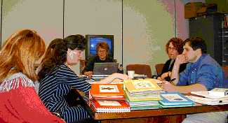 Meeting participants hard at work
