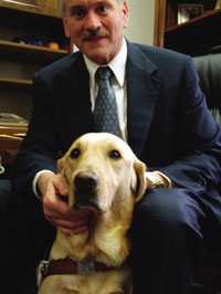 APH's Gary Mudd with Denver the TV star