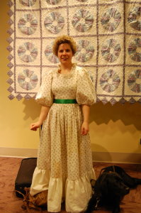 Guest fiddler Barbara Henning in her "Little House" costume.