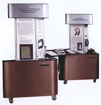 Two "In Touch With Knowledge" Display Kiosks