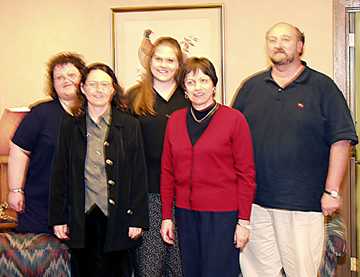 Dr. Anne Corn with graduate students