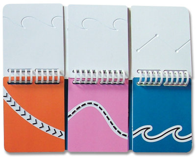 Flip-Over Concept Book: LINE PATHS, open