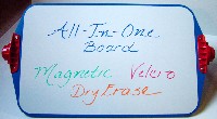 All-in-One board, dry erase/magnetic side