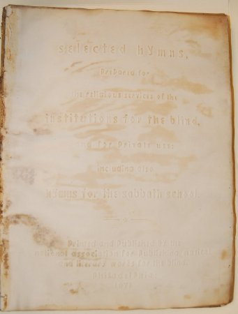 Selected Hymns, title page