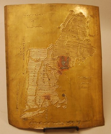 Embossing plate, New England