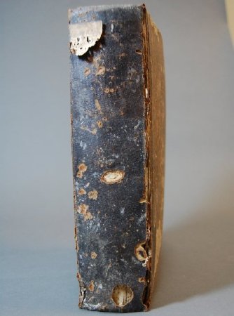 View of book spine