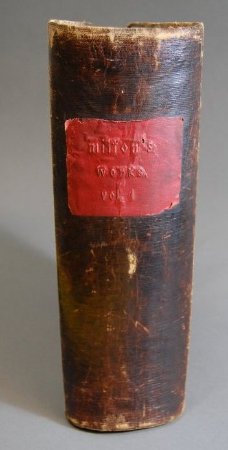 Detail of book spine