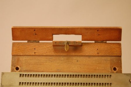 Desk slate, clamp detail