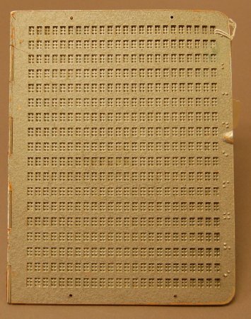 Full page braille slate