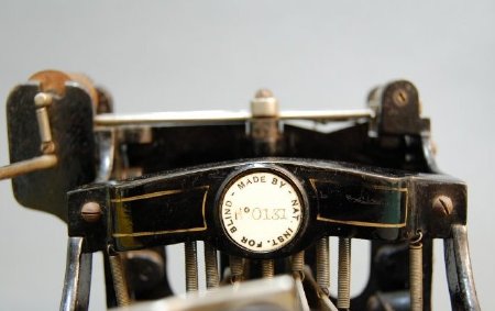 Detail of label and serial number
