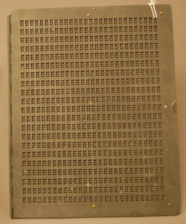 Full page braille slate