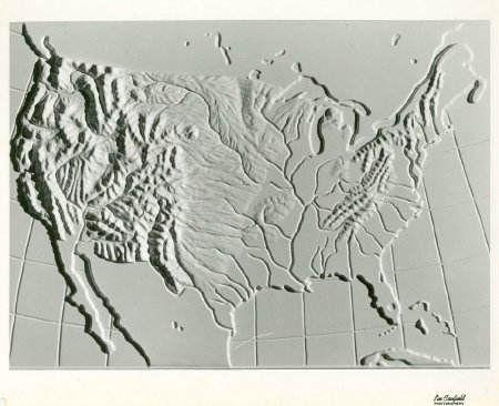 .1 - U.S. relief map, 1957
