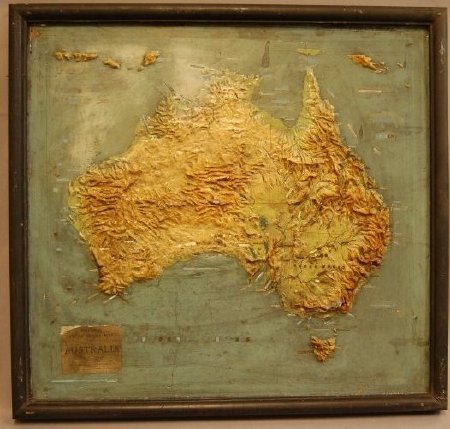 Philip's Relief Model Map of Australia