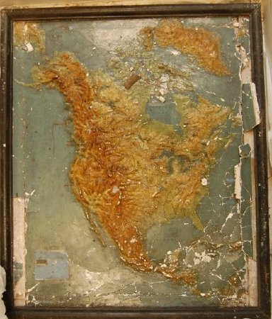Philip's Relief Model Map of North America
