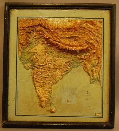 Philip's Relief Model Map of South Asia