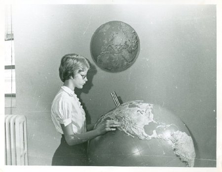 .6 - Girl w/ globe, ca.1960