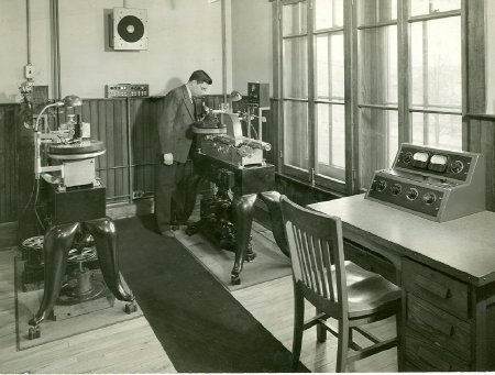 .5-Scully Record Lathes in Talking Book Recording Studio, ca.1936