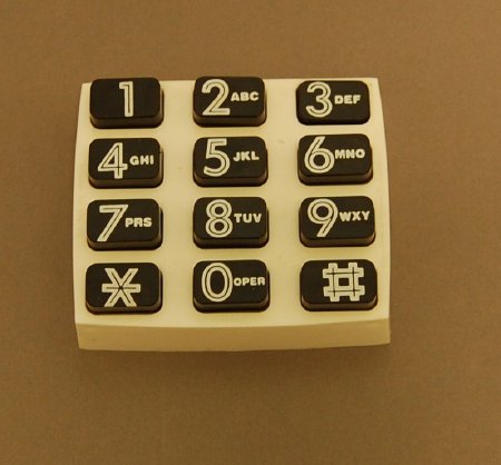 Big button telephone keypad adapter