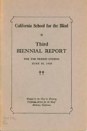Third Biennial Report, 1928