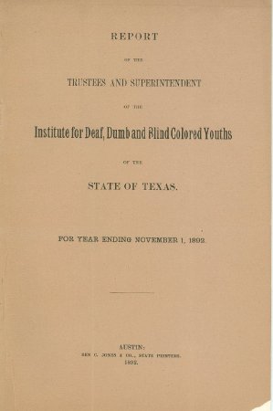 1892 Annual Report
