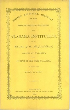 First Annual Report, 1861