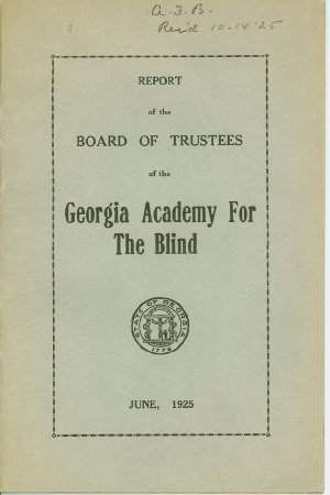 Front cover, Report , 1924/1925