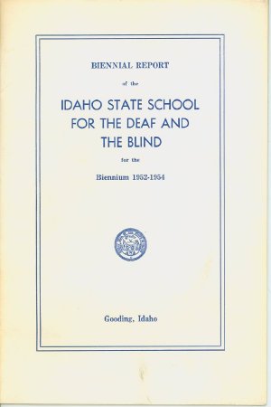 Front Cover, Biennial Report, 1952/1954
