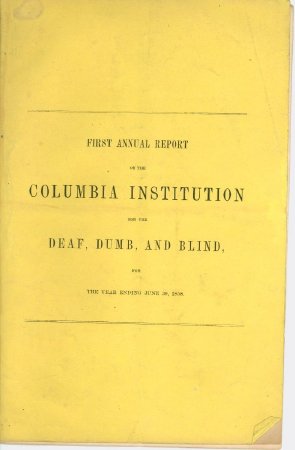 1st annual report of the Columbia Institution