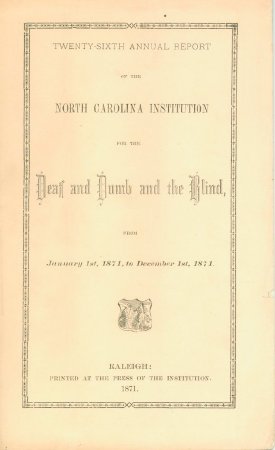 Twenty-sixth Annual Report, 1871
