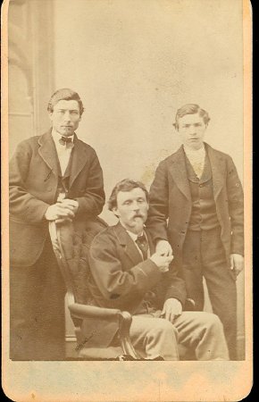 young blind man and 2 others