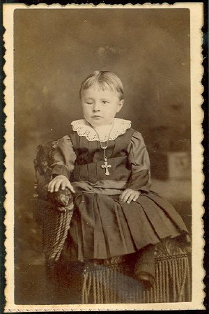 Young girl with one eye closed