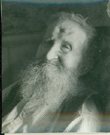 elderly blind man with beard