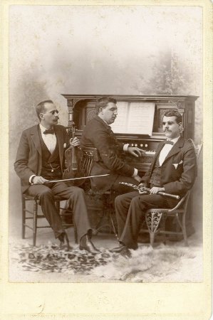 Trio of blind musicians