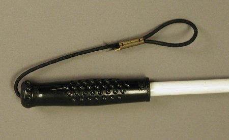 Folding cane, grip detail