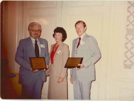 Blasch and Welsh receive the Bledsoe Award, 1981