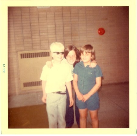 Audrey J. Smith with two students