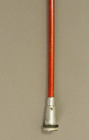 Folding cane tip detail