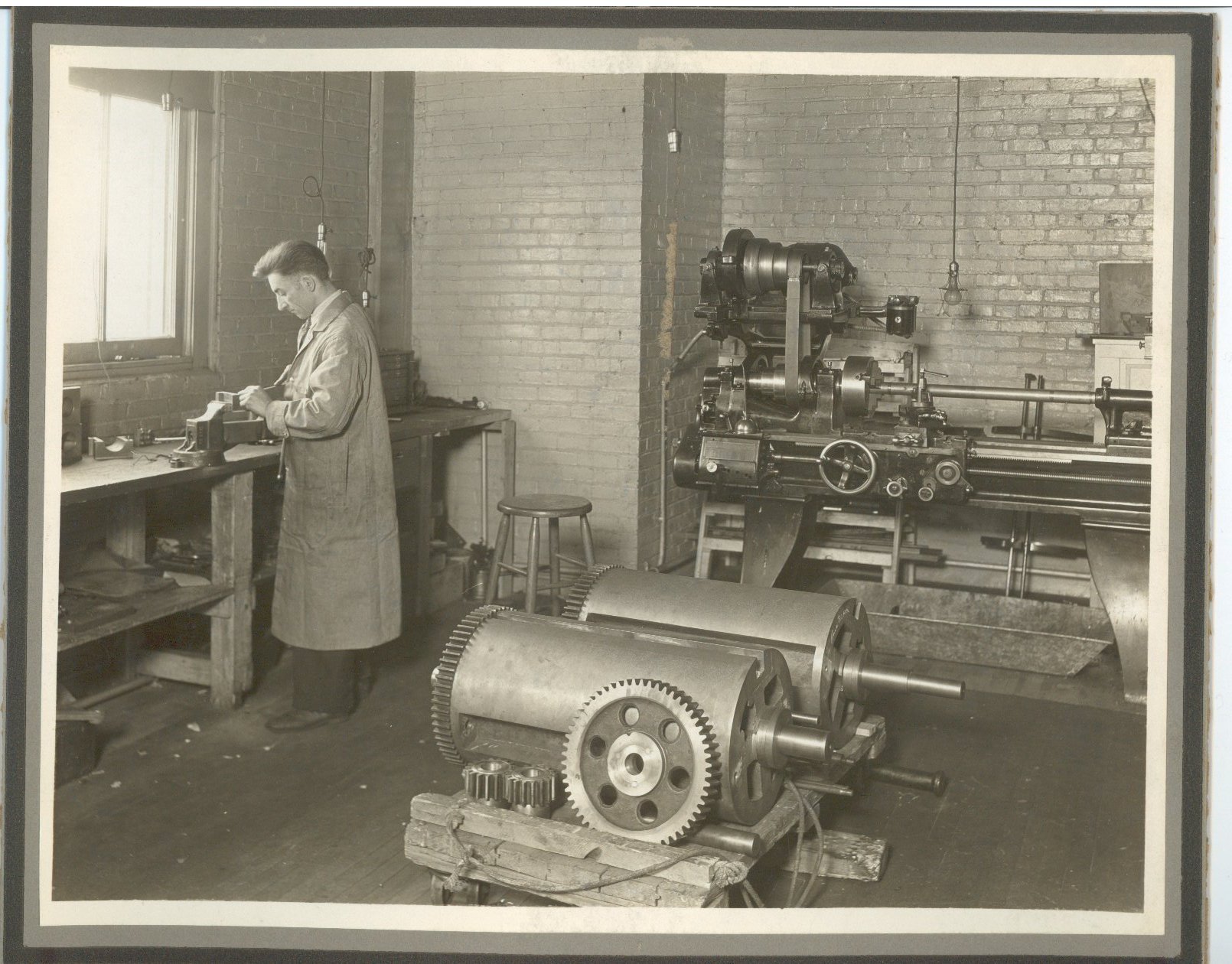 Hall of Fame space in 1931, when it housed the APH machine shop.