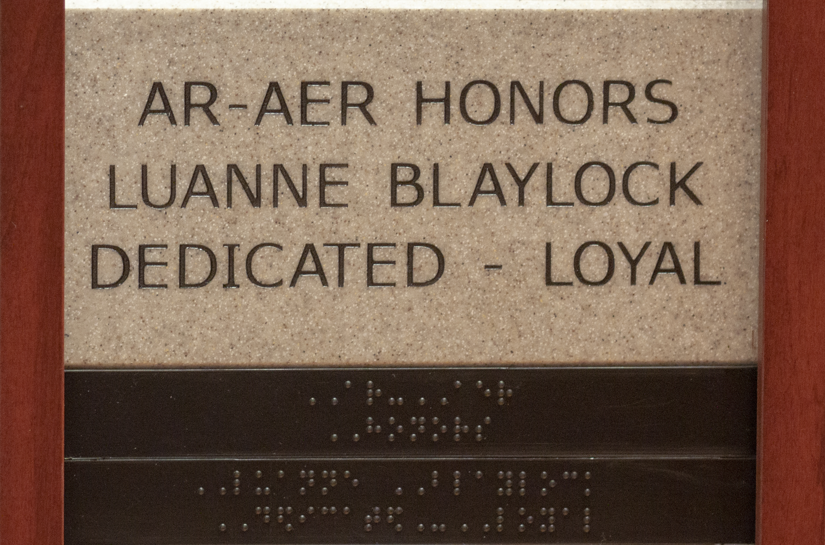 AR-AER Honors Luanne Blaylock Dedicated - Loyal