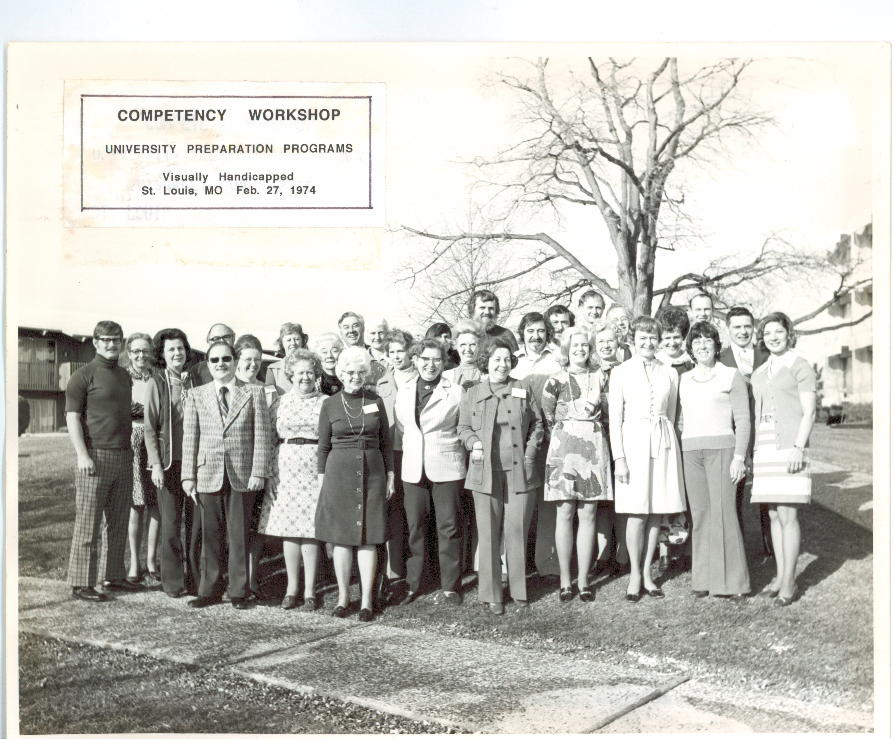 group photo: Competency Workshop, University preparation programs, 1974